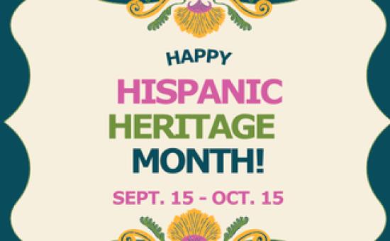 Hispanic History Month Hispanic Heritage Month Instagram Post in Green Pink Orange Folksy Patterned Style 1200 x 300 px 900 x 200 px